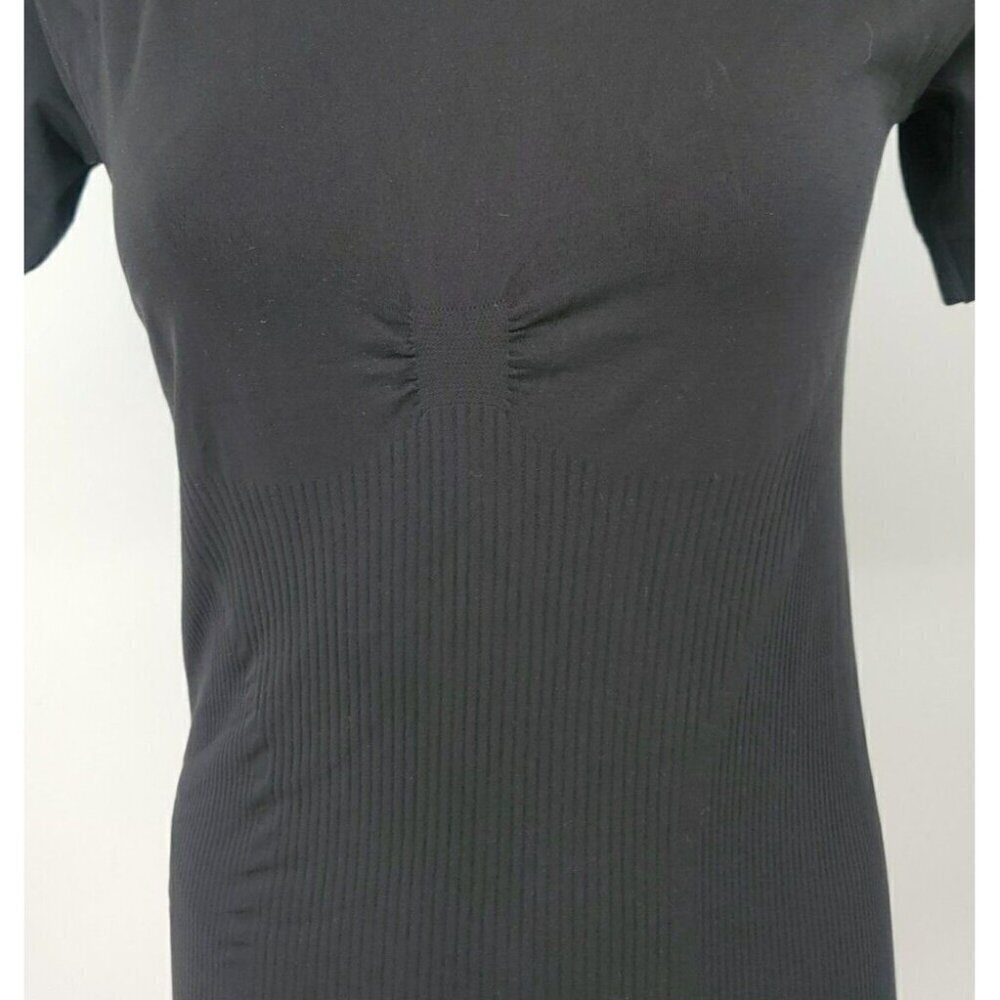 Castelli Cycling ? Shirt Womens L / XL Black Tee Fitted Ribbed Stretch Top - Picture 4 of 16